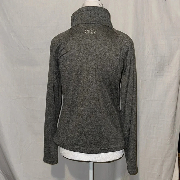 gray Under Armour Tech Full Zip jacket size xs loose - Picture 2 of 3
